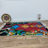 MyTindy Moroccan rug Style Azilal rug 3x5 ft Handmade rug Berber rug, view 4