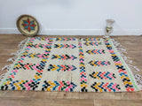 MyTindy Moroccan rug Style Azilal rug 3x5 ft Handmade rug Berber rug, view 4