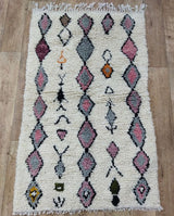 MyTindy Moroccan rug Style Azilal rug 3x5 ft Handmade rug Berber rug, view 2