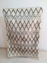 MyTindy Moroccan rug Beni Ouarain rug 3x5 ft Handmade rug Berber rug, view 6