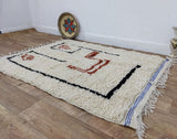 MyTindy Moroccan rug Beni Ouarain rug 3x5 ft Handmade rug Berber rug, view 3