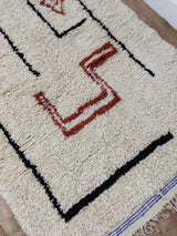 MyTindy Moroccan rug Beni Ouarain rug 3x5 ft Handmade rug Berber rug, view 5
