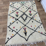 MyTindy Moroccan rug Style Azilal rug 3x5 ft Handmade rug Berber rug, view 2