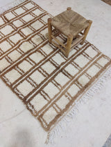 MyTindy Moroccan rug Beni Ouarain rug 3x5 ft Handmade rug Berber rug, view 2