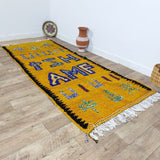 MyTindy Moroccan rug Beni Ouarain rug 3x9 ft Handmade rug Berber rug, view 4