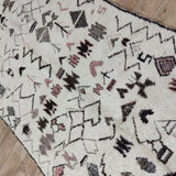 MyTindy Moroccan rug Beni Ouarain rug 4x10 ft Handmade rug Berber rug, view 5