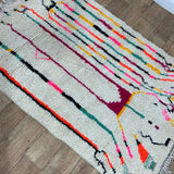 MyTindy Moroccan rug Style Azilal rug 4x6 ft Handmade rug Berber rug, view 2