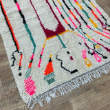 MyTindy Moroccan rug Style Azilal rug 4x6 ft Handmade rug Berber rug, view 4