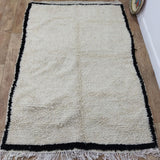 MyTindy Moroccan rug Beni Ouarain rug 4x6 ft Handmade rug Berber rug, view 2