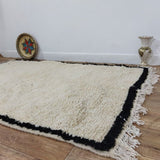 MyTindy Moroccan rug Beni Ouarain rug 4x6 ft Handmade rug Berber rug, view 6