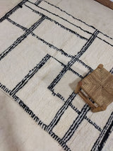 MyTindy Moroccan rug Beni Ouarain rug 4x7 ft Handmade rug Berber rug, view 3