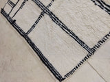 MyTindy Moroccan rug Beni Ouarain rug 4x7 ft Handmade rug Berber rug, view 4