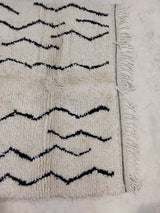 MyTindy Moroccan rug Beni Ouarain rug 4x7 ft Handmade rug Berber rug, view 4