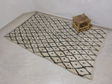 MyTindy Moroccan rug Beni Ouarain rug 4x7 ft Handmade rug Berber rug, view 2