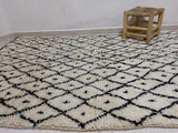 MyTindy Moroccan rug Beni Ouarain rug 4x7 ft Handmade rug Berber rug, view 3