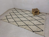 MyTindy Moroccan rug Beni Ouarain rug 4x8 ft Handmade rug Berber rug, view 2
