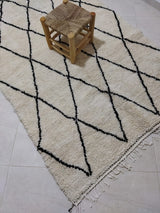 MyTindy Moroccan rug Beni Ouarain rug 4x8 ft Handmade rug Berber rug, view 4