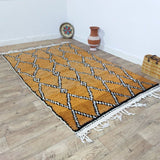 MyTindy Moroccan rug Beni Ouarain rug 4x8 ft Handmade rug Berber rug, view 4