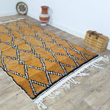MyTindy Moroccan rug Beni Ouarain rug 4x8 ft Handmade rug Berber rug, view 5