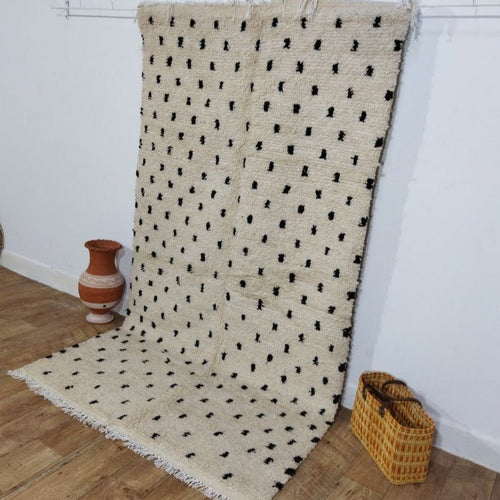 MyTindy Moroccan rug Beni Ouarain rug 4x8 ft Handmade rug Berber rug