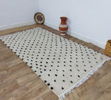 MyTindy Moroccan rug Beni Ouarain rug 4x8 ft Handmade rug Berber rug, view 4