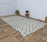 MyTindy Moroccan rug Beni Ouarain rug 4x8 ft Handmade rug Berber rug, view 5