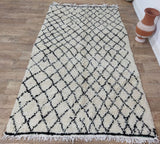 MyTindy Moroccan rug Beni Ouarain rug 4x8 ft Handmade rug Berber rug, view 2
