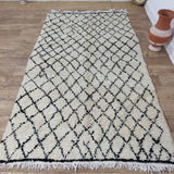 MyTindy Moroccan rug Beni Ouarain rug 4x8 ft Handmade rug Berber rug, view 3