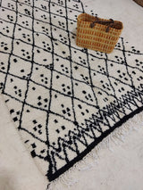 MyTindy Moroccan rug Beni Ouarain rug 4x8 ft Handmade rug Berber rug, view 3