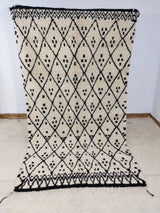 MyTindy Moroccan rug Beni Ouarain rug 4x8 ft Handmade rug Berber rug, view 6
