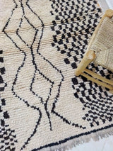 MyTindy Moroccan rug Beni Ouarain rug 4x8 ft Handmade rug Berber rug, view 4