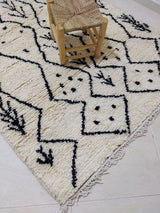 MyTindy Moroccan rug Beni Ouarain rug 4x8 ft Handmade rug Berber rug, view 4