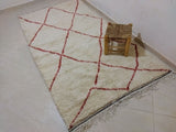 MyTindy Moroccan rug Beni Ouarain rug 4x8 ft Handmade rug Berber rug, view 2