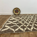MyTindy Moroccan rug Beni Ouarain rug 4x8 ft Handmade rug Berber rug, view 5