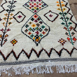 MyTindy Moroccan rug Style Azilal rug 4x8 ft Handmade rug Berber rug, view 2