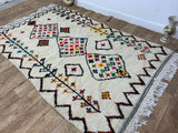 MyTindy Moroccan rug Style Azilal rug 4x8 ft Handmade rug Berber rug, view 3