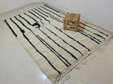 MyTindy Moroccan rug Beni Ouarain rug 4x8 ft Handmade rug Berber rug, view 2