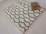 MyTindy Moroccan rug Beni Ouarain rug 5x6 ft Handmade rug Berber rug, view 2