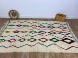 MyTindy Moroccan rug Style Azilal rug 5x7 ft Handmade rug Berber rug, view 3