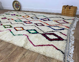 MyTindy Moroccan rug Style Azilal rug 5x7 ft Handmade rug Berber rug, view 4