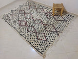 MyTindy Moroccan rug Beni Ouarain rug 5x8 ft Handmade rug Berber rug, view 2