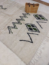 MyTindy Moroccan rug Beni Ouarain rug 5x8 ft Handmade rug Berber rug, view 4