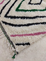 MyTindy Moroccan rug Beni Ouarain rug 5x8 ft Handmade rug Berber rug, view 5