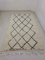 MyTindy Moroccan rug Beni Ouarain rug 5x8 ft Handmade rug Berber rug, view 2