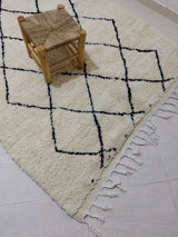 MyTindy Moroccan rug Beni Ouarain rug 5x8 ft Handmade rug Berber rug, view 4