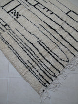 MyTindy Moroccan rug Beni Ouarain rug 5x8 ft Handmade rug Berber rug, view 2
