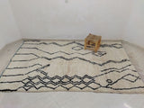 MyTindy Moroccan rug Beni Ouarain rug 5x8 ft Handmade rug Berber rug, view 2