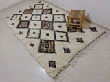 MyTindy Moroccan rug Beni Ouarain rug 5x8 ft Handmade rug Berber rug, view 2