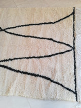 MyTindy Moroccan rug Beni Ouarain rug 5x8 ft Handmade rug Berber rug, view 5
