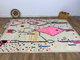 MyTindy Moroccan rug Style Azilal rug 5x8 ft Handmade rug Berber rug, view 3